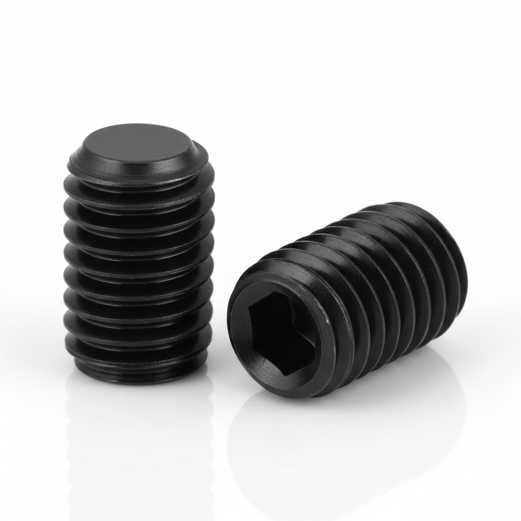 DIN 913 / ISO 4026 Küt Uçlu Setskur (Ayar Vidası) – 45H Sertleştirilmiş Çelik Sabitleme Çözümleri